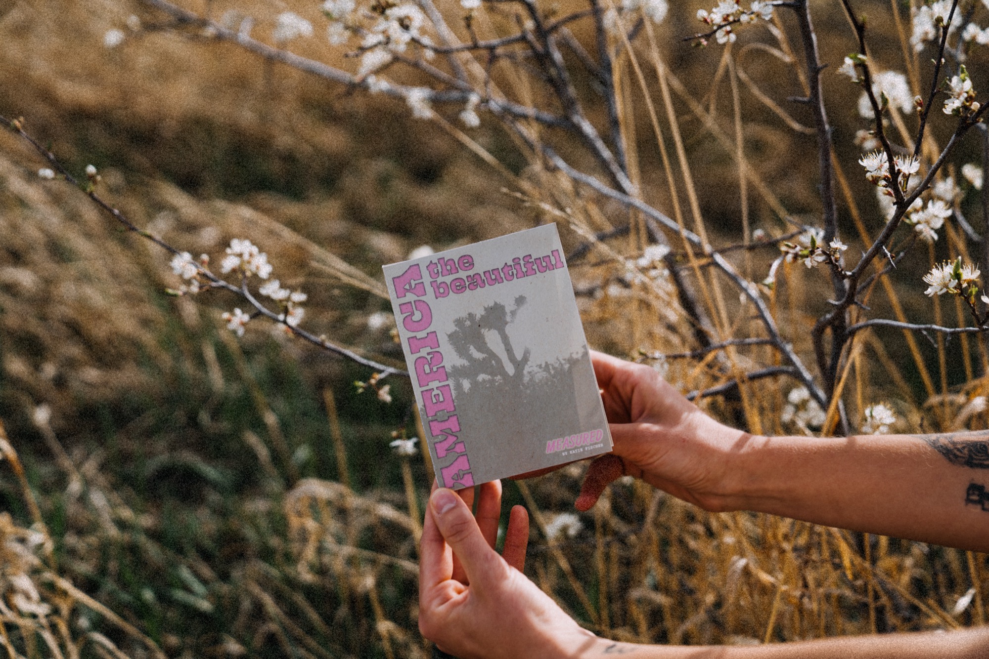 Zine photographed on location
